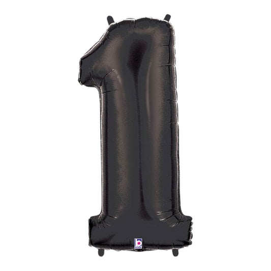 Black Foil Number Balloons