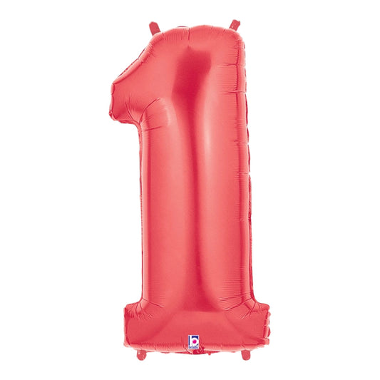 Red Foil Number Balloons