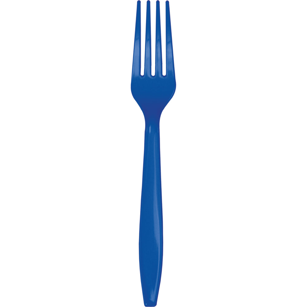 Cobalt premium plastic forks, 24 ct.