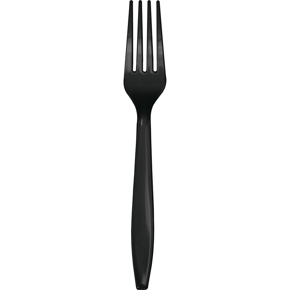 Black Velvet premium plastic forks, 24 ct.