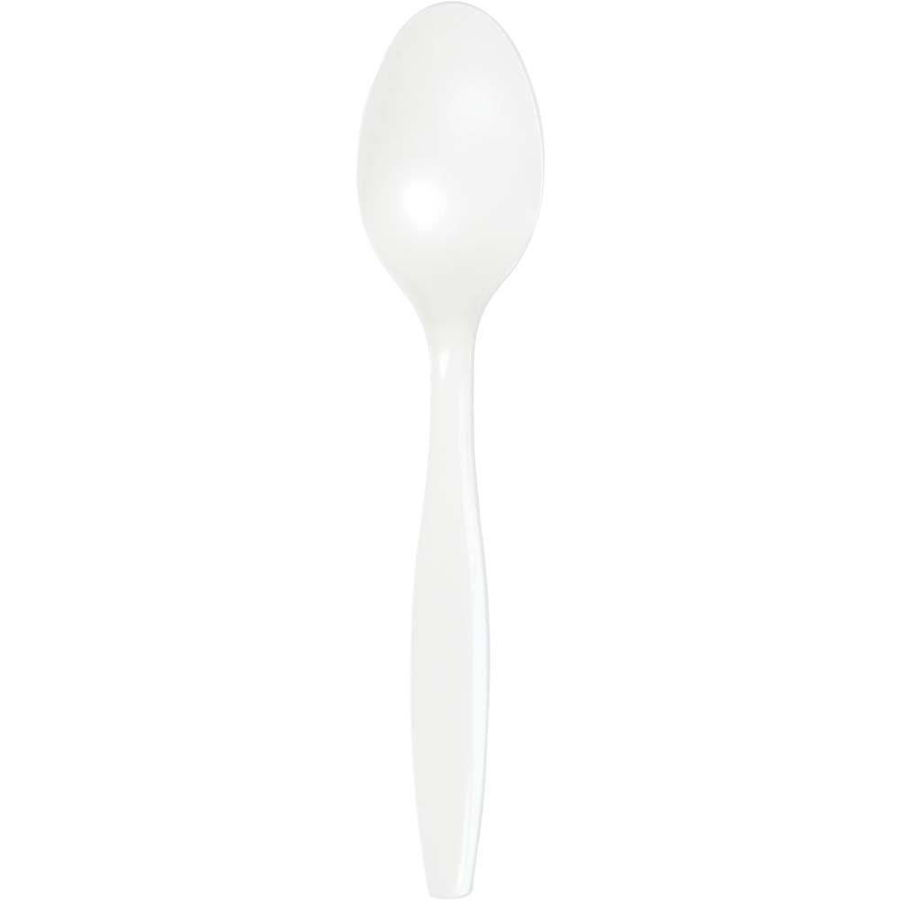 Solid Color Premium Plastic Spoons