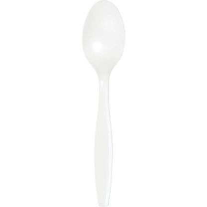 Solid Color Premium Plastic Spoons