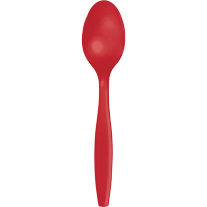 Solid Color Premium Plastic Spoons