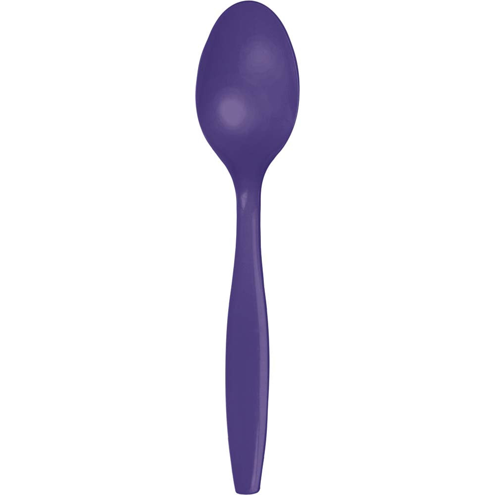 Solid Color Premium Plastic Spoons