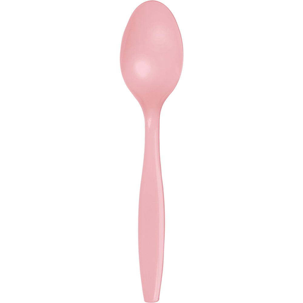 Solid Color Premium Plastic Spoons