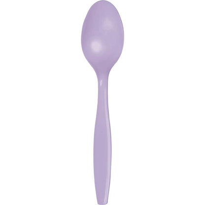 Solid Color Premium Plastic Spoons