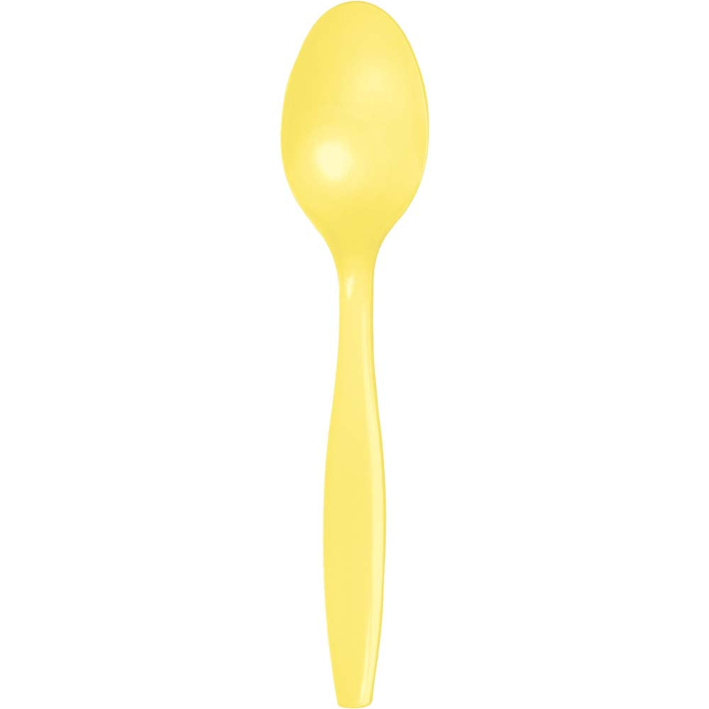 Solid Color Premium Plastic Spoons