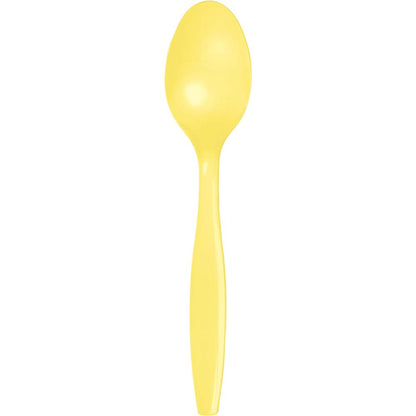 Solid Color Premium Plastic Spoons
