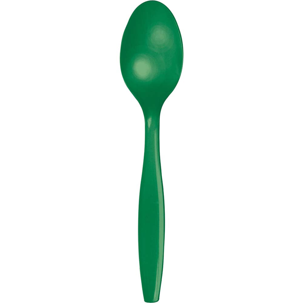 Solid Color Premium Plastic Spoons