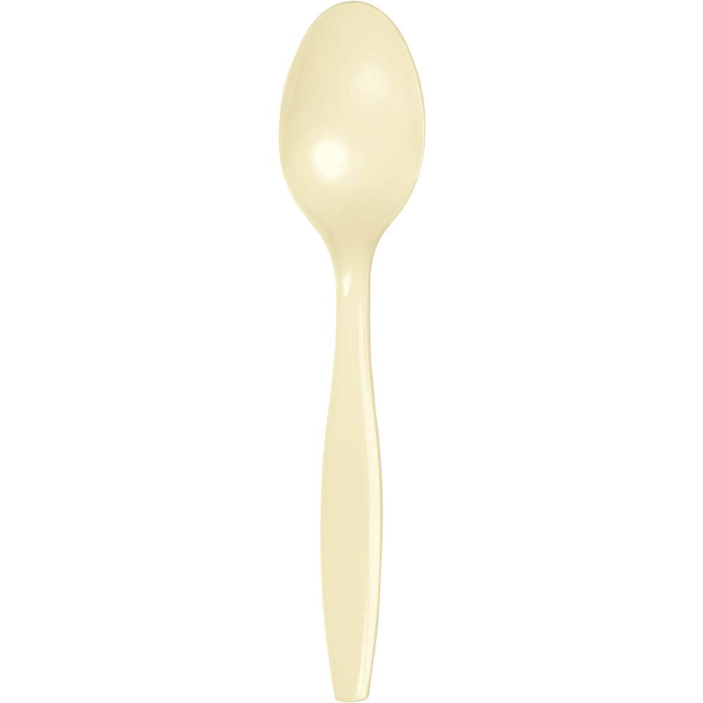 Solid Color Premium Plastic Spoons