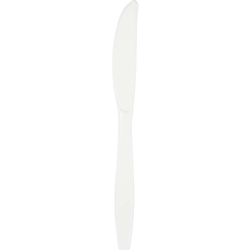 Solid Color Premium Plastic Knives