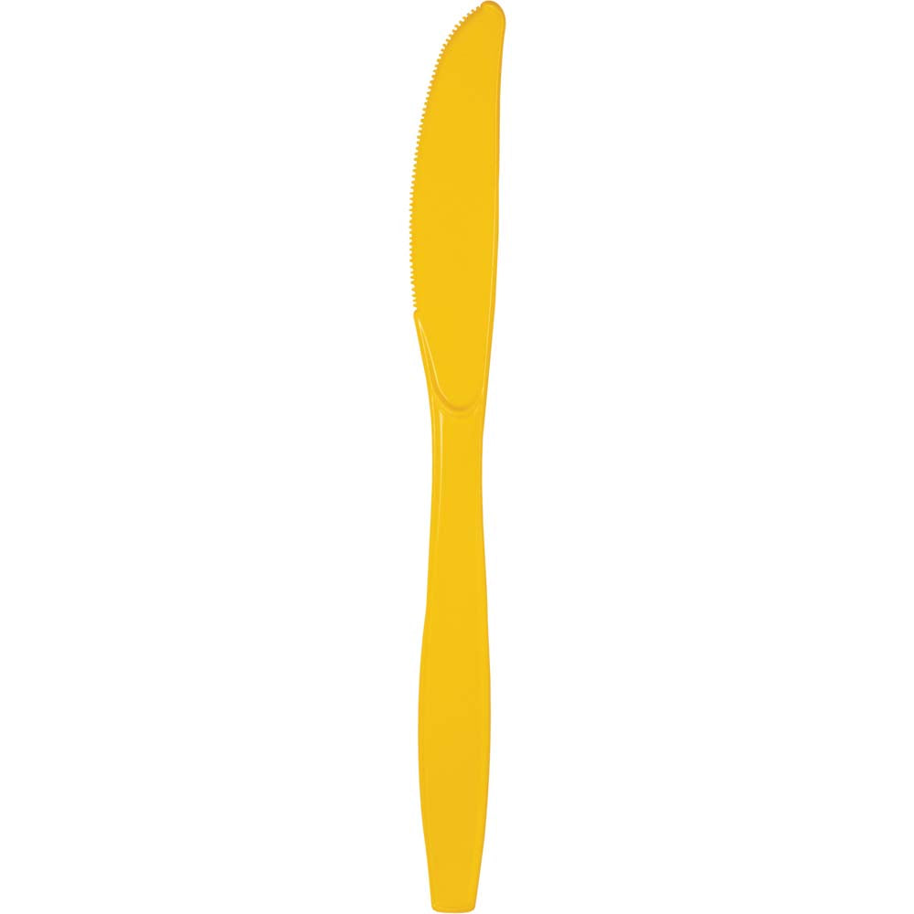 Solid Color Premium Plastic Knives