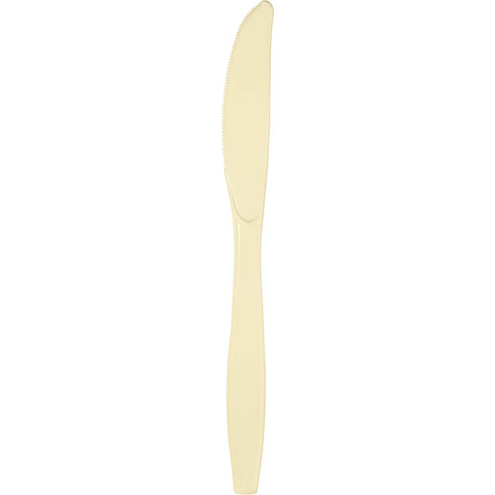 Solid Color Premium Plastic Knives