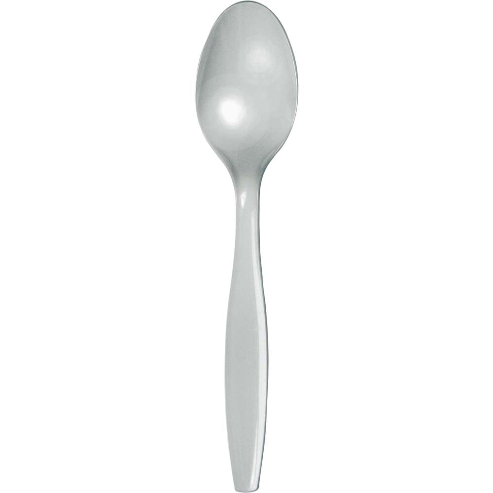Solid Color Premium Plastic Spoons