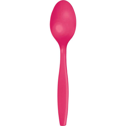 Solid Color Premium Plastic Spoons
