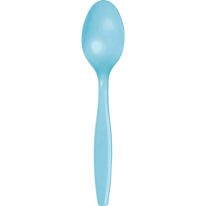 Solid Color Premium Plastic Spoons