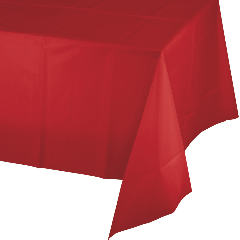 Solid Color Plastic Tablecover 54" x 108"