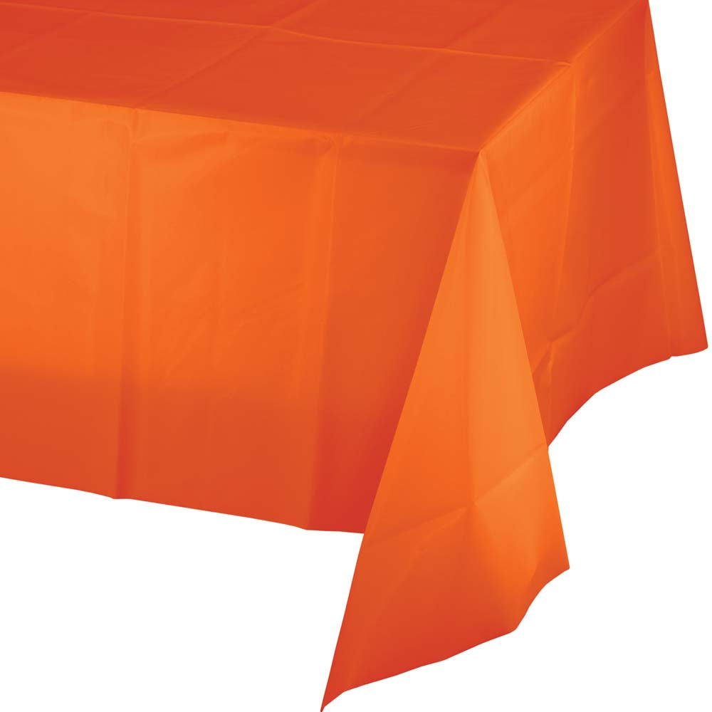 Solid Color Plastic Tablecover 54" x 108"