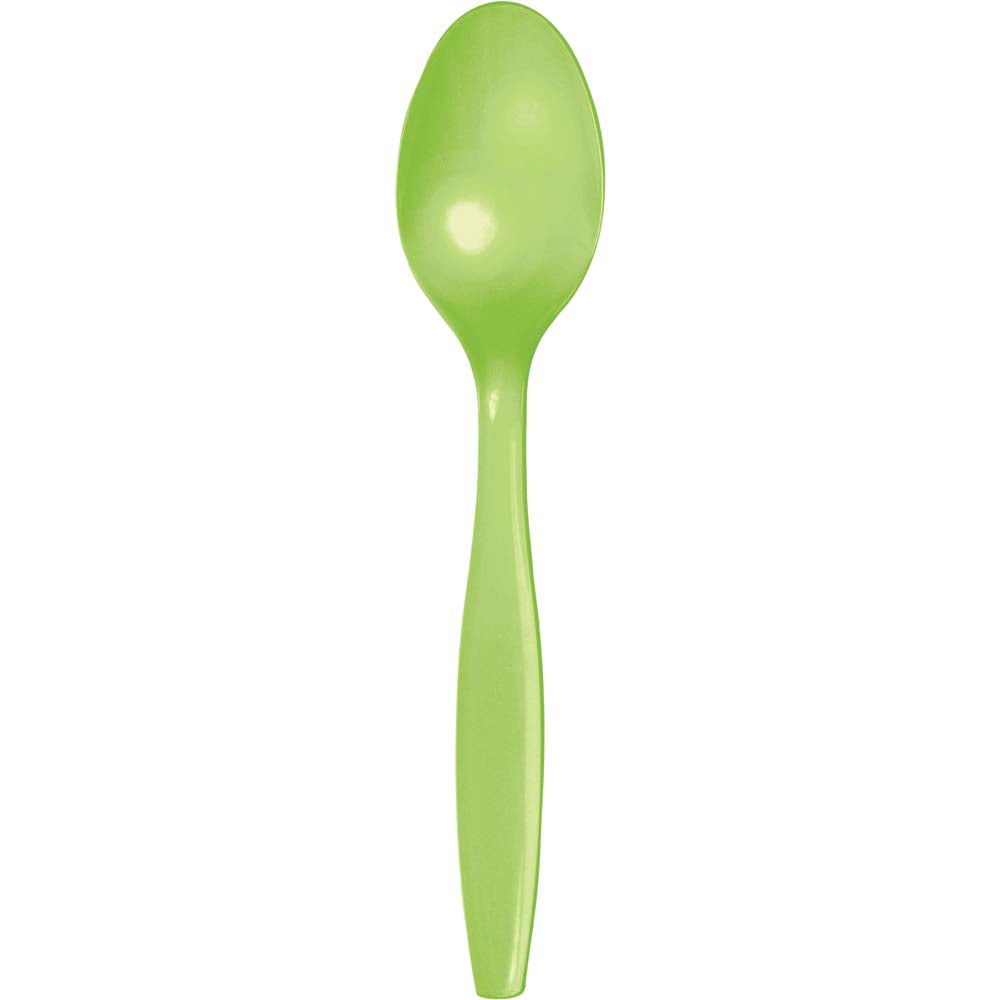 Solid Color Premium Plastic Spoons