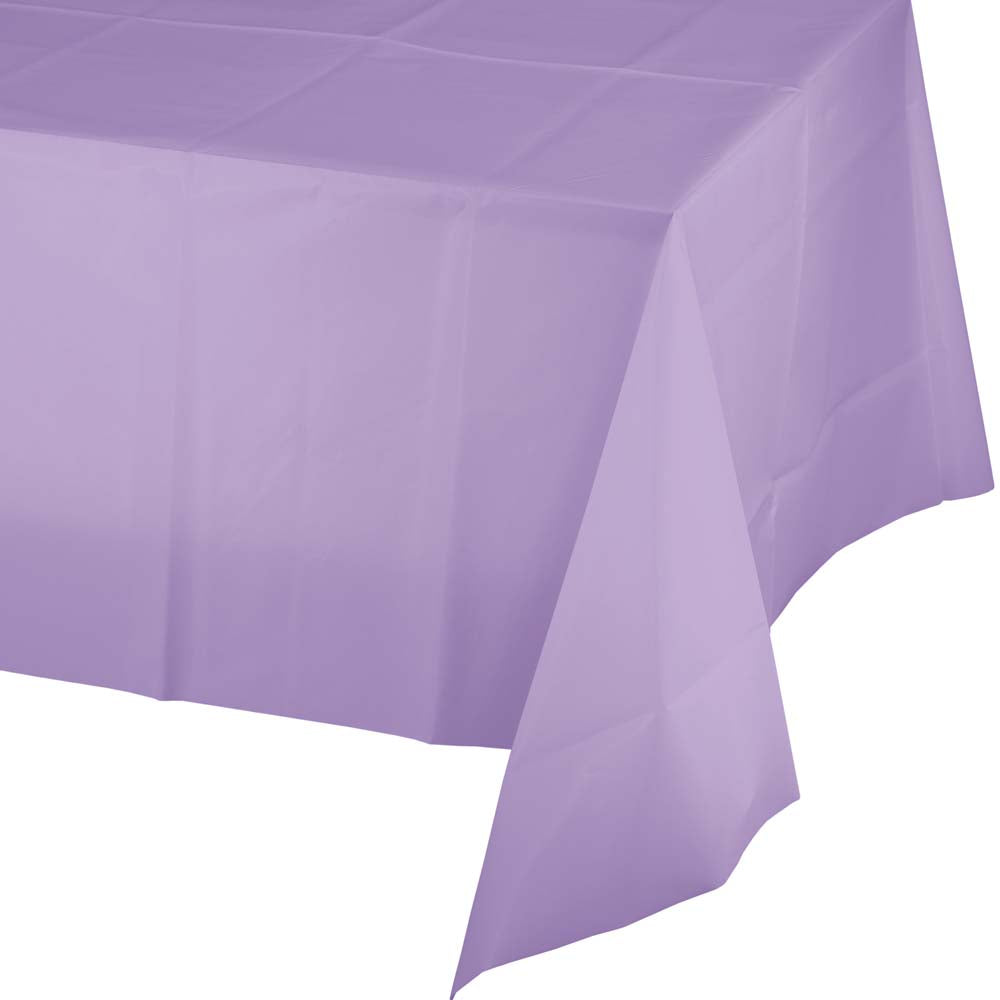 Solid Color Plastic Tablecover 54" x 108"