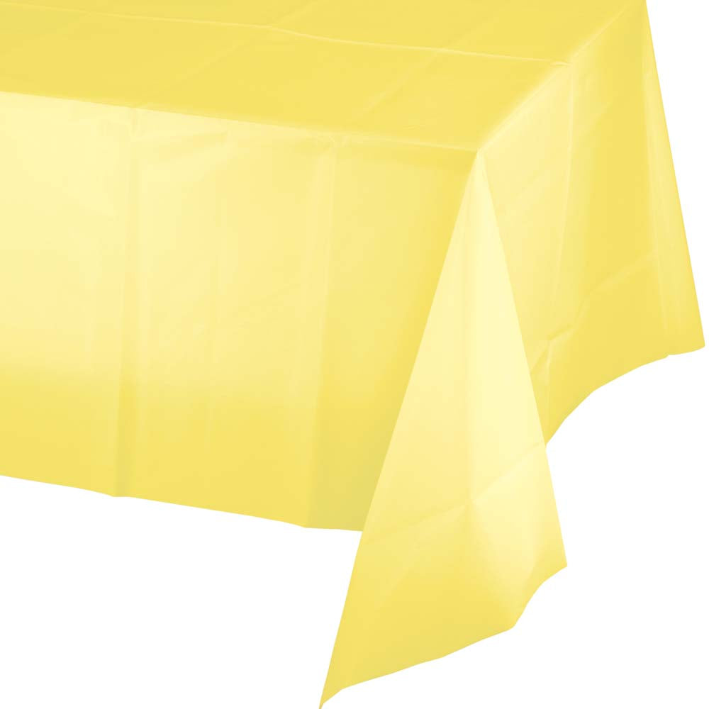 Solid Color Plastic Tablecover 54" x 108"