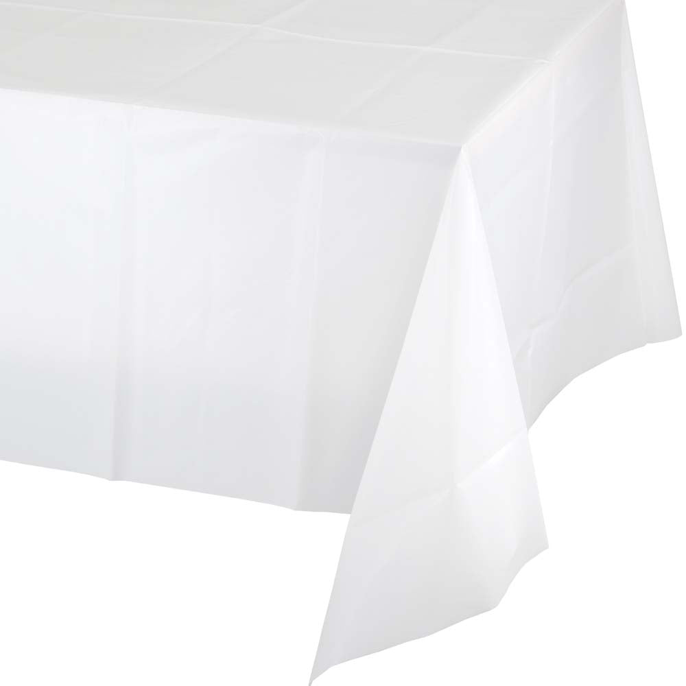 Solid Color Plastic Tablecover 54" x 108"