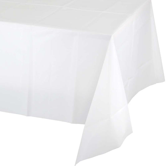 Solid Color Plastic Tablecover 54" x 108"