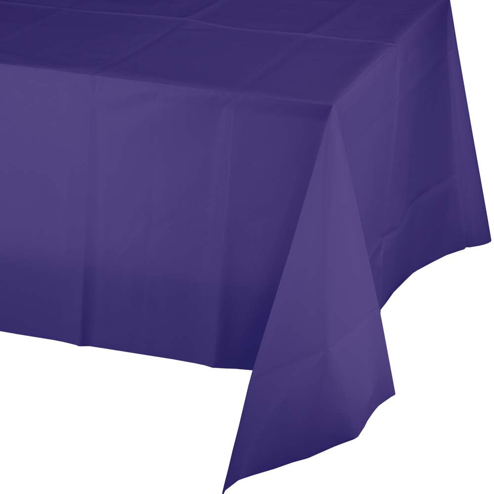 Solid Color Plastic Tablecover 54" x 108"