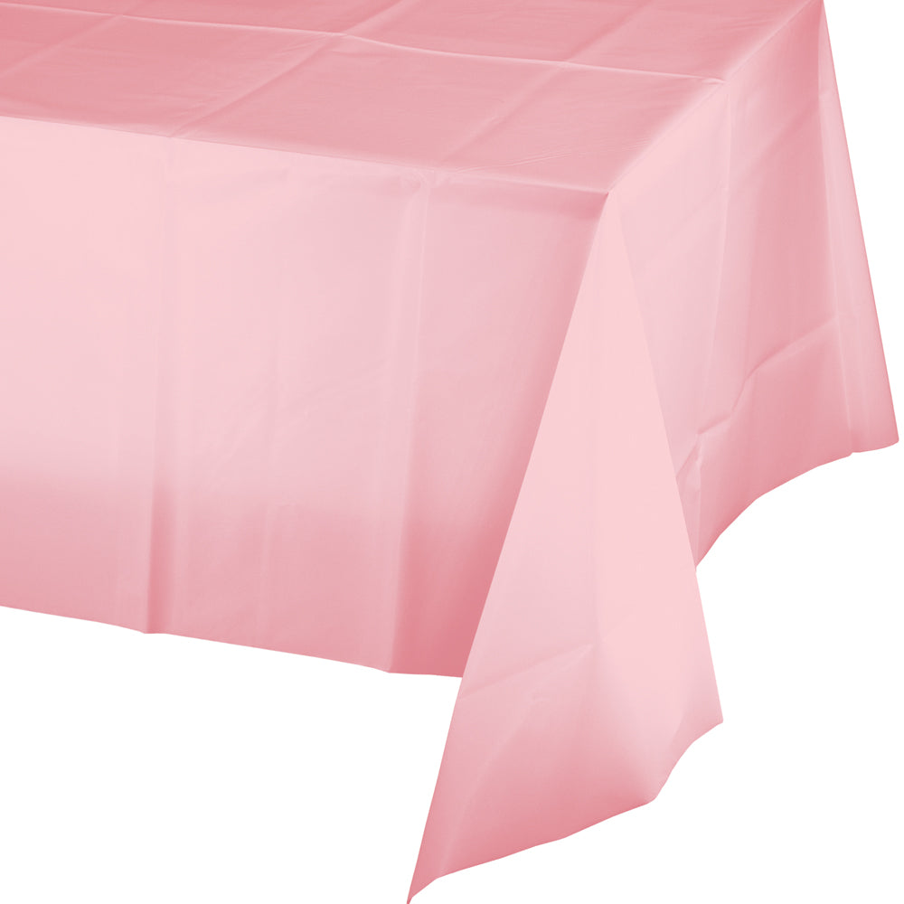 Solid Color Plastic Tablecover 54" x 108"