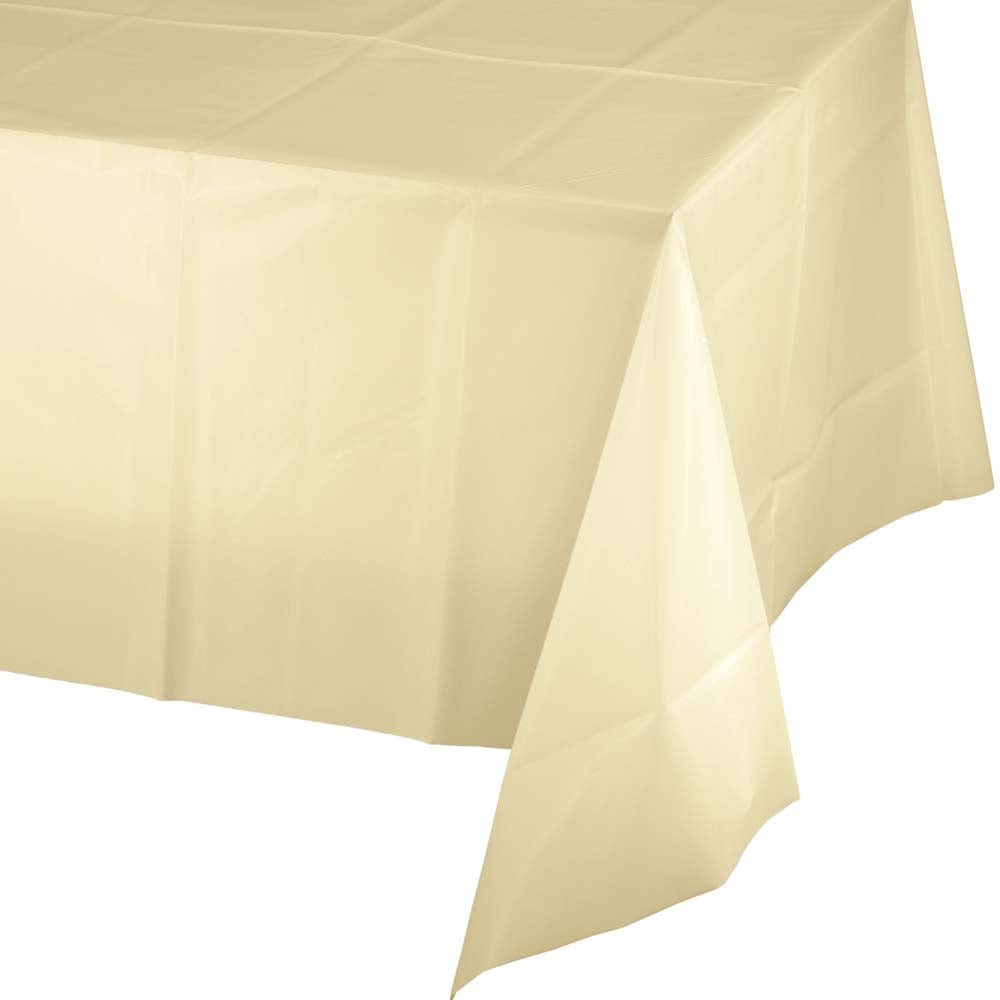 Solid Color Plastic Tablecover 54" x 108"