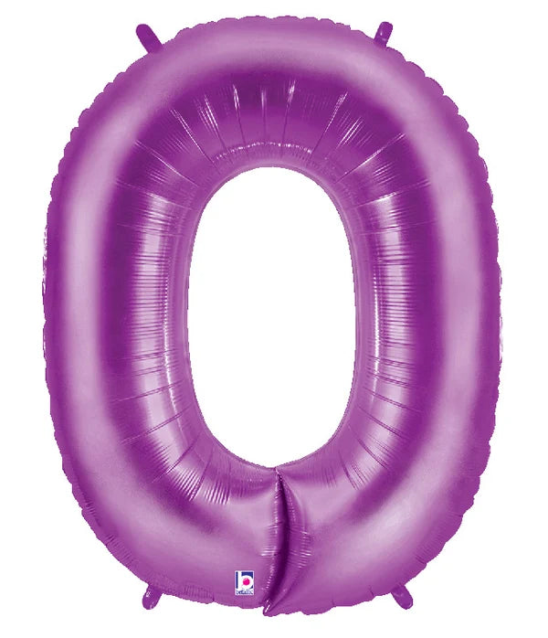 Purple Foil Number Balloons