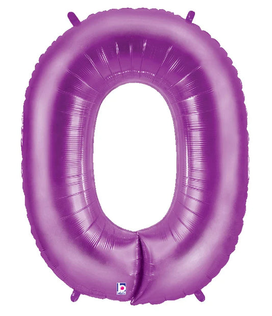 Purple Foil Number Balloons