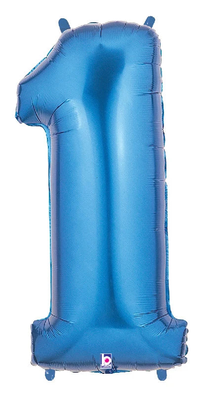 Blue Foil Number Balloons