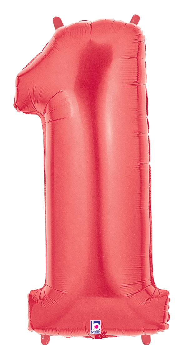 Red Foil Number Balloons