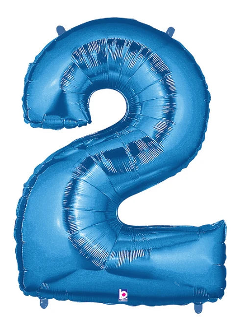 Blue Foil Number Balloons