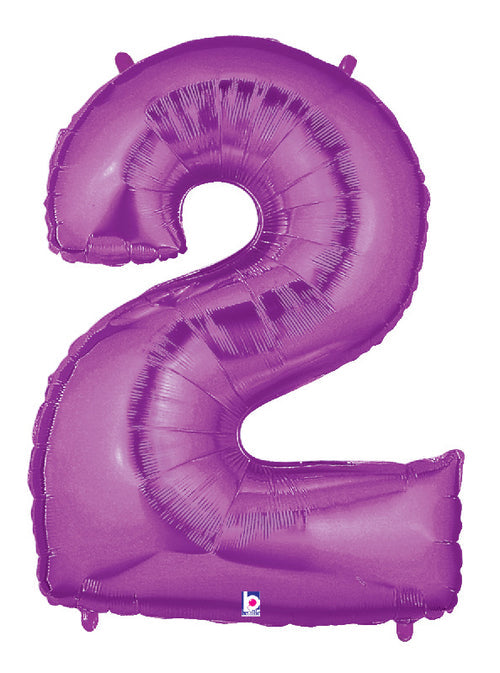 Purple Foil Number Balloons