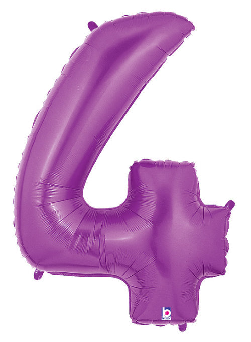 Purple Foil Number Balloons