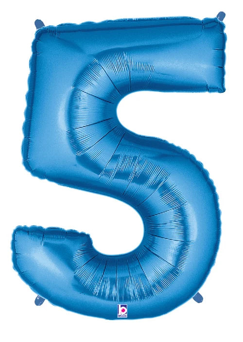 Blue Foil Number Balloons