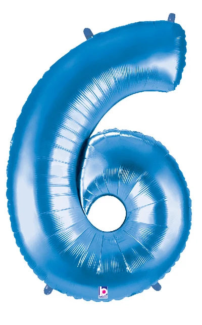 Blue Foil Number Balloons