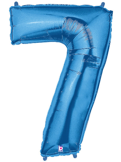 Blue Foil Number Balloons
