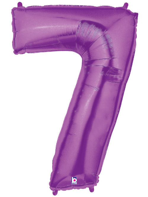 Purple Foil Number Balloons