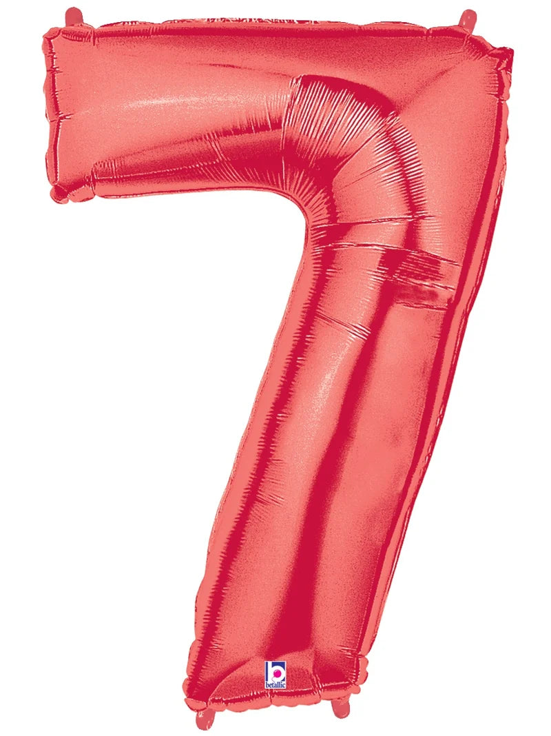 Red Foil Number Balloons