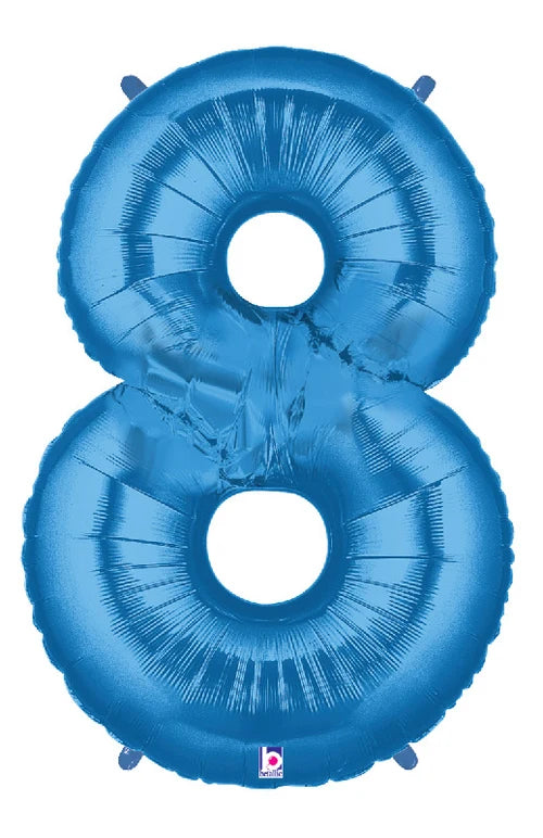 Blue Foil Number Balloons