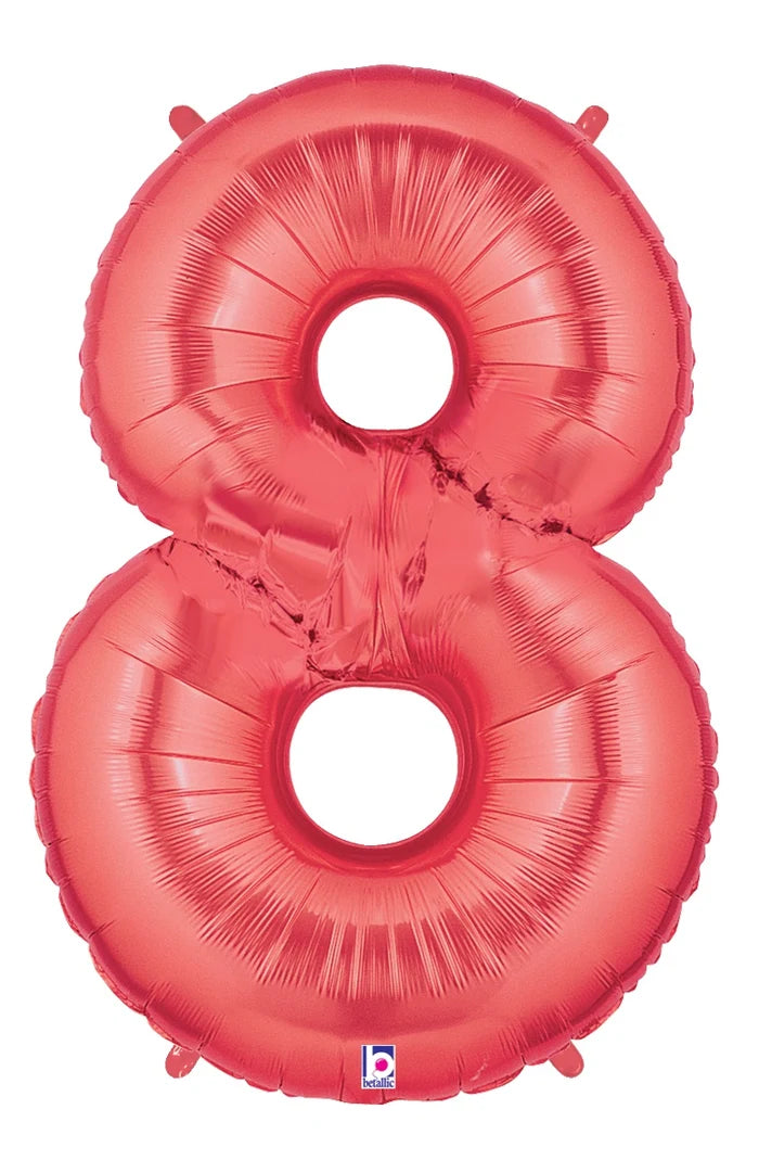 Red Foil Number Balloons
