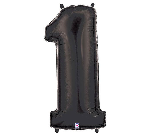 Black Foil Number Balloons