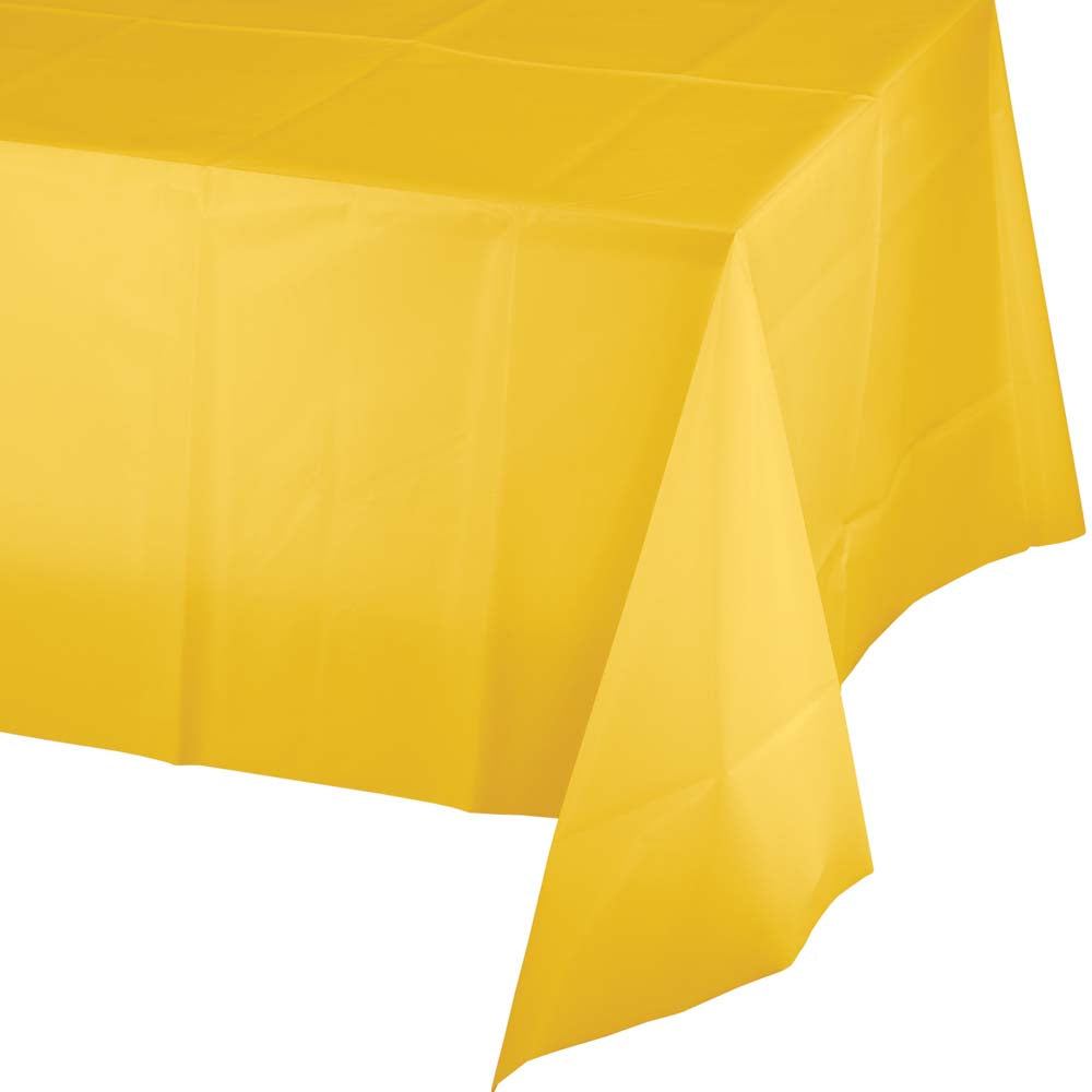 Solid Color Plastic Tablecover 54" x 108"