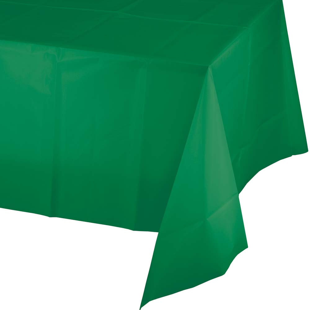 Solid Color Plastic Tablecover 54" x 108"
