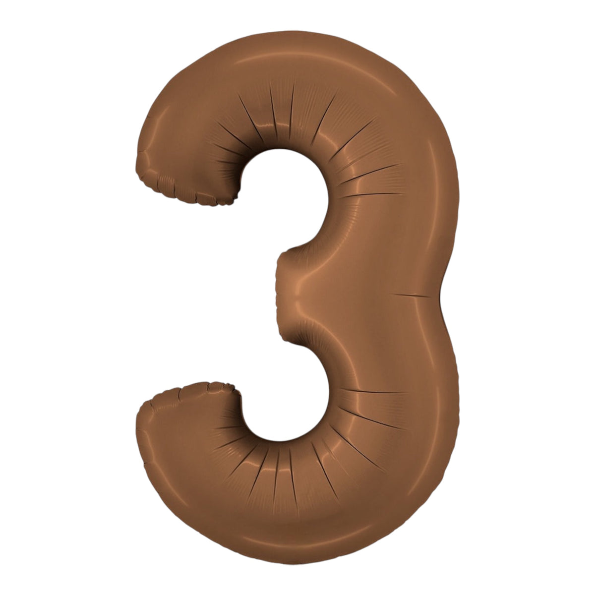Satin Chocolate Foil Number Balloons