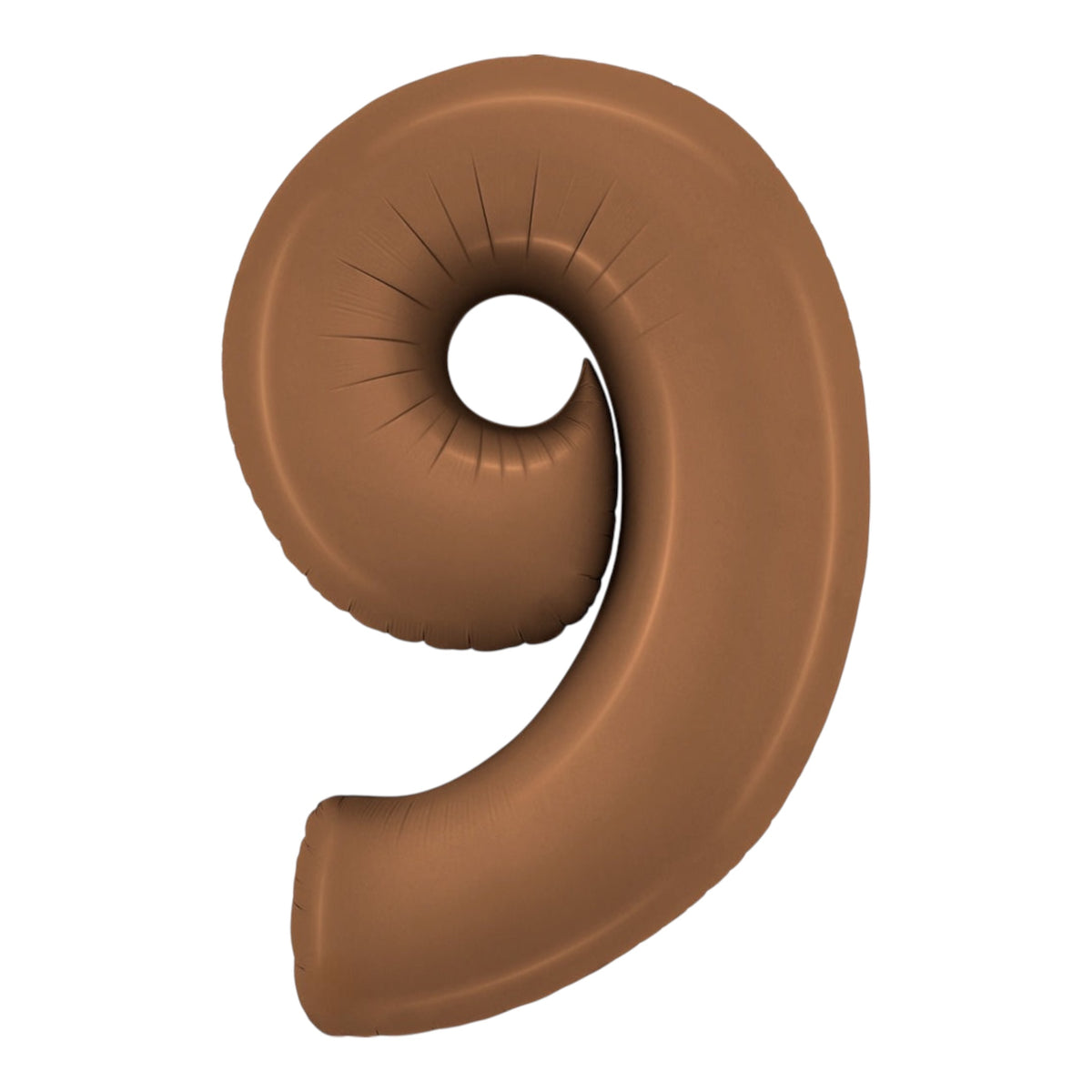 Satin Chocolate Foil Number Balloons