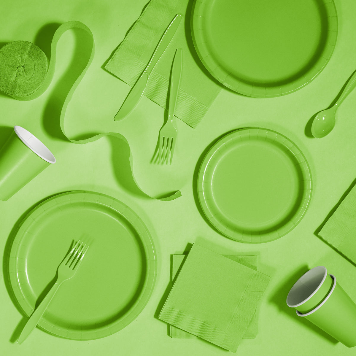Solid Color Premium Plastic Spoons
